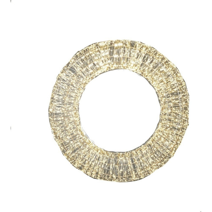 Венок на серебряном проводе LUCA LIGHTING 6000 ламп ø80 см белый свет 85821